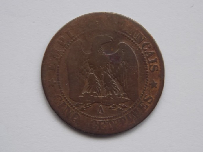 5 CENTIMES 1863 A FRANTA