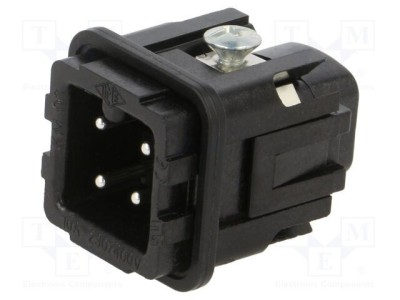 Conector ILME HDC CK 3 pini 10A 600V inserturi contact tată foto