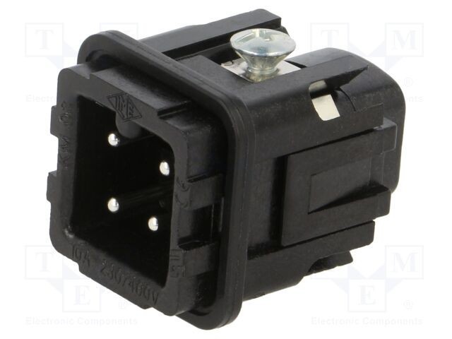 Conector ILME HDC CK 3 pini 10A 600V inserturi contact tată