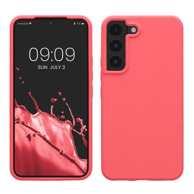 Husa Kwmobile pentru Samsung Galaxy S22, Roz, Silicon, 56756.103 foto