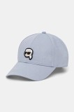 Karl Lagerfeld șapcă de baseball din bumbac cu imprimeu, A2W33059