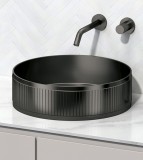 Lavoar Handmade Inox SanDonna HD400 Negru 400x400 mm Adancime 120 mm