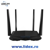 Router Wireless TENDA AC6 AC1200, Dual-Band 300 + 867 Mbps, negru