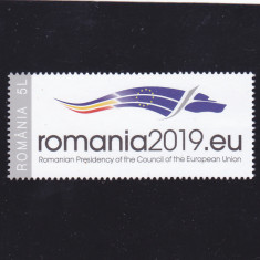 ROMANIA 2019 Presedentia Romaniei la Consiliul Europei LP.2225 MNH.