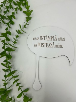 Props cu textul,,ce se intampla astazi se posteaza maine din MDF foto