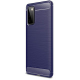 Husa TPU OEM Carbon pentru Samsung Galaxy S20 FE G780 / Samsung Galaxy S20 FE 5G, Bleumarin