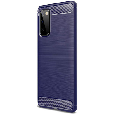 Husa TPU OEM Carbon pentru Samsung Galaxy S20 FE G780 / Samsung Galaxy S20 FE 5G, Bleumarin foto