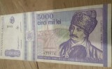 Romania postdecembrista 5000 lei 1993