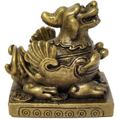Pi Yao &icirc;naripat Sui Po, obiect feng shui protectie impotriva energiilor negative si a bolilor, statueta 75 mm