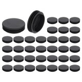 Tufe pentru tuburi rotunde 58 mm diametru exterior, pachet cu 36 bucăți, capace de protecție lamelare &ndash; Negru