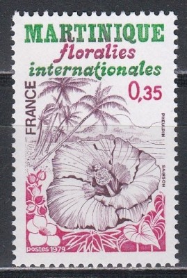 Franta 1979 - Expoziția Internațională de Flori - Martinica, MNH foto