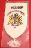 Fanion - &quot;1 Decembrie&quot; 1990 - Ziua Nationala a Romaniei (in folie de protectie)
