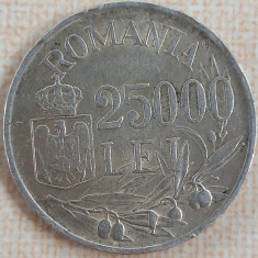 (A498) MONEDA DIN ARGINT ROMANIA - 25.000 LEI 1946, REGELE MIHAI I