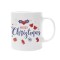 Cana alba personalizata Merry Christmas, INOVATIX&reg;. 330 ml