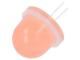 LED Portocalie 16mm 4-4.2V Convex 750-3200mcd