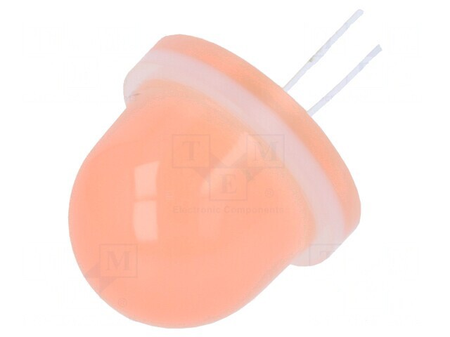 LED Portocalie 16mm 4-4.2V Convex 750-3200mcd