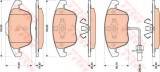 Set placute frana,frana disc AUDI A4 (8K2, B8) (2007 - 2015) TRW GDB1814