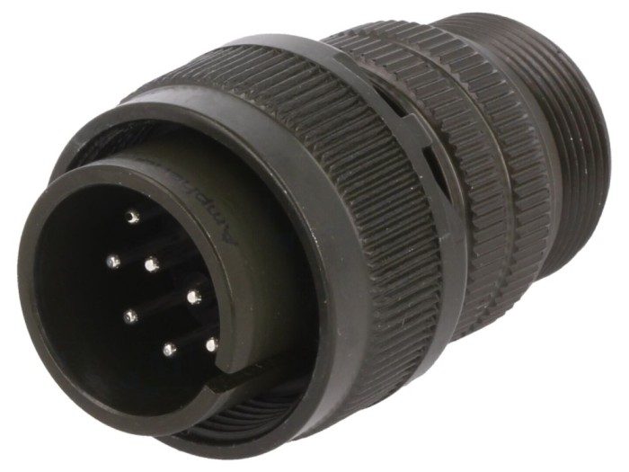 Conector circular tată 13A, 10 pini