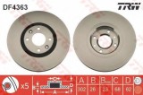 Disc frana PEUGEOT 307 (3A/C) (2000 - 2016) TRW DF4363