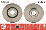 Disc frana PEUGEOT 307 Estate (3E) (2002 - 2016) TRW DF4363