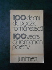 100 DE ANI DE POEZIE ROMANEASCA (editie bilingva) foto