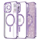 Husa pentru iPhone 16 Pro Max - Techsuit Luxury Glitter MagSafe - Light Purple