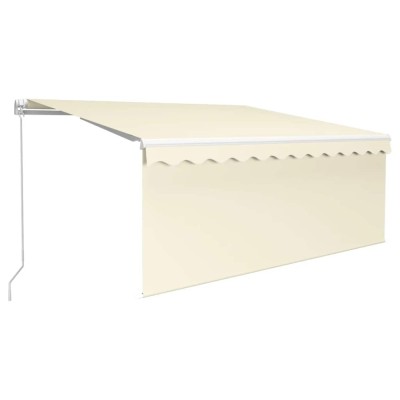 Copertina retractabila manual cu stor, crem, 3x2,5 m foto