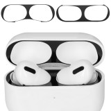 Set 2 folii de protectie kwmobile pentru Apple Airpods Pro 2, Plastic, Negru, 60102.01