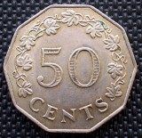 7.763 MALTA 50 CENTS 1972