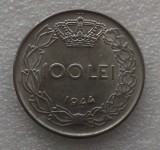 Moneda Romania 100 Lei 1944 Mihai I, Stare Foarte Buna