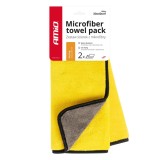 Prosop microfibra pentru uscarea masinii si polish auto 30x40 cm 950g/m2 set 2 bucati, pentru caroserie si aplicare ceara, AMiO