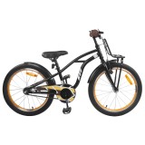 vidaXL Bicicletă pentru Copii 18 Inci pentru 5-7 ani Negru 42009302