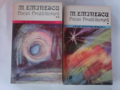 Mari scriitori romani , poezii , proza literara - EMINESCU , 2 volume foto