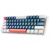 Tastatura Gaming Wired USB Machenike K500-B61 Mechanical, RGB, Backlight Albastru, Albastra Alba