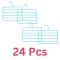 Set 24 Umerase Multifunctionale din Plastic cu 5 pozitii pentru Haine si Accesorii, Anti-derapante, 31 x 31 cm, Albastru
