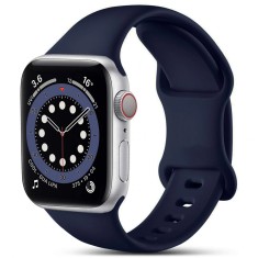 Curea silicon Hoco compatibila cu Apple Watch 1/2/3/4/5/6/SE/, 38/40/41mm, Albastru inchis