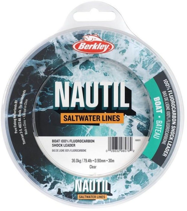 Fir Berkley Nautil Boat Shockleader, 18.9kg, 0.45mm, 30m