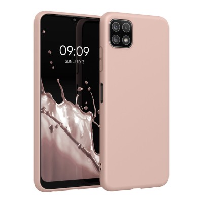 Husa pentru Samsung Galaxy A22 5G, Silicon, Roz, 55245.225, kwmobile foto