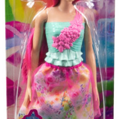 Papusa - Barbie Dreamtopia - Printesa cu par roz | Mattel