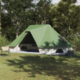 vidaXL Cort pentru Familie Tipi Verde 10 Persoane Impermeabil