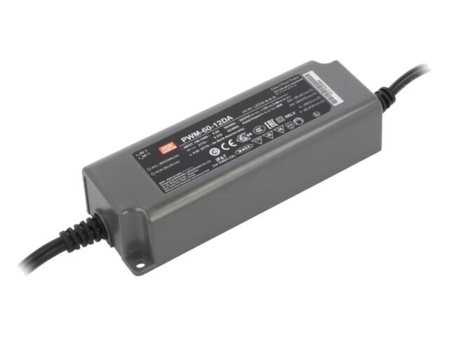 Alimentator pulsatoriu MEAN WELL 60W 12VDC 5A IP67 pentru benzi LED
