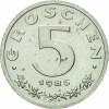 Moneda 5 GROSCHEN - AUSTRIA, anul 1985 *cod 2082 B = UNC ZINC DIN FASIC BANCAR, Europa
