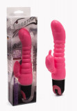 Vibrator Rabbit Pink 1, Roz, 22.5 cm, Debra