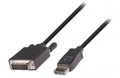 Cablu video DisplayPort (T) la DVI-D (T), 2m NewTechnology Media foto