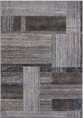 Covor Modern, Kolibri 11561-BG92, Marime 80 x 150 cm, Gri, Maro, Inaltime Fir 9 mm, Antialergic, Polipropilena, Living, Dormitor, Hol