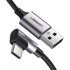Cablu de date Fast Charge Type-C 18W, 2m, Ugreen, gri, 50942