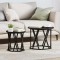 vidaXL Masă laterală 2 pcs Stejar negru 50 x 50 x 40 cm 868243