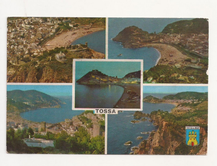 FA7 -Carte Postala - SPANIA - Costa Brava, Tossa de mar, circulata 1976