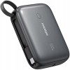 Innostyle Powergo Mini Powerbank 10000Mah 3X Usb Usb-C 22.5W Cu Cablu Usb-C, 10000 mAh