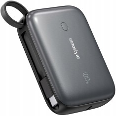 Innostyle Powergo Mini Powerbank 10000Mah 3X Usb Usb-C 22.5W Cu Cablu Usb-C